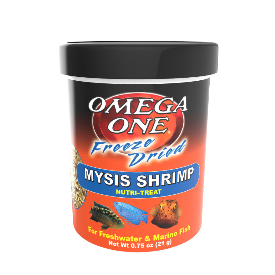 Omega One Freeze Dried Mysis Shrimp Fish Food 1ea/.75 oz