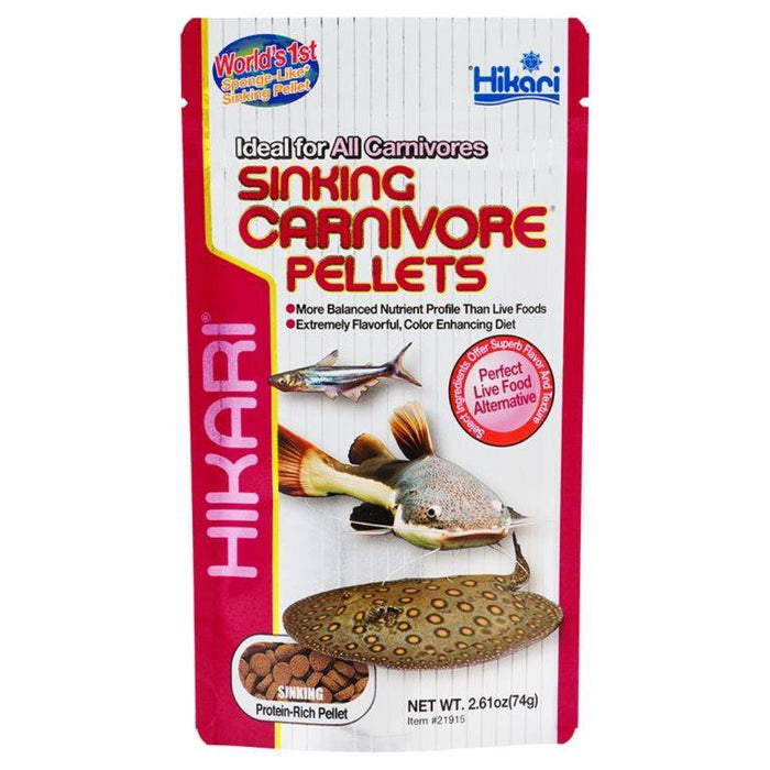 Sinking Carnivore Pellets Fish Food - 2.61 oz