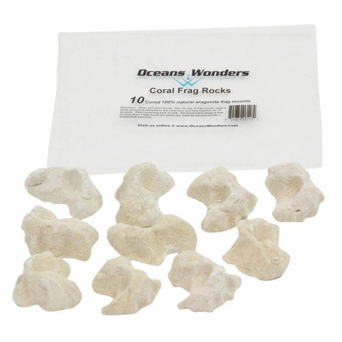 Oceans Wonders Coral Frag Rocks - 10 Pack