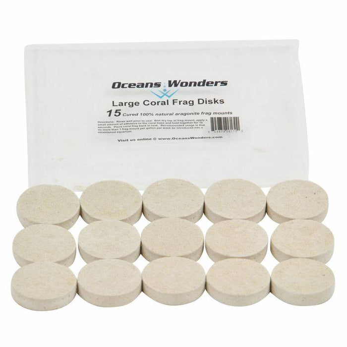 Large Coral Frag Disks - 15 Pack