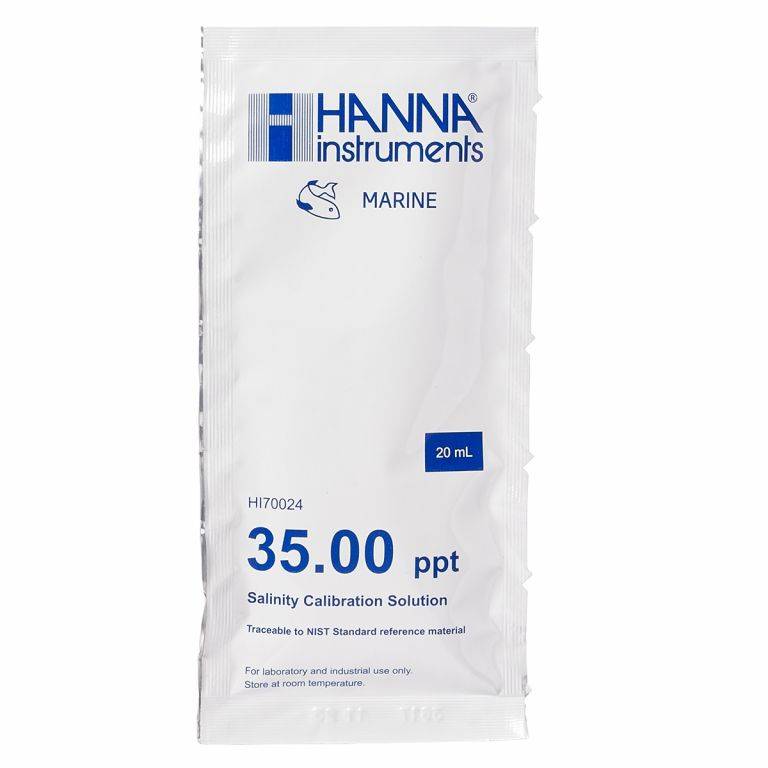 Single HI70024P 35ppt Salinity Calibration Sachet