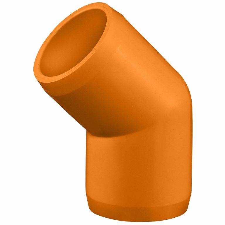 3/4" Orange Furniture Grade 45° Elbow Fitting Slip X Slip