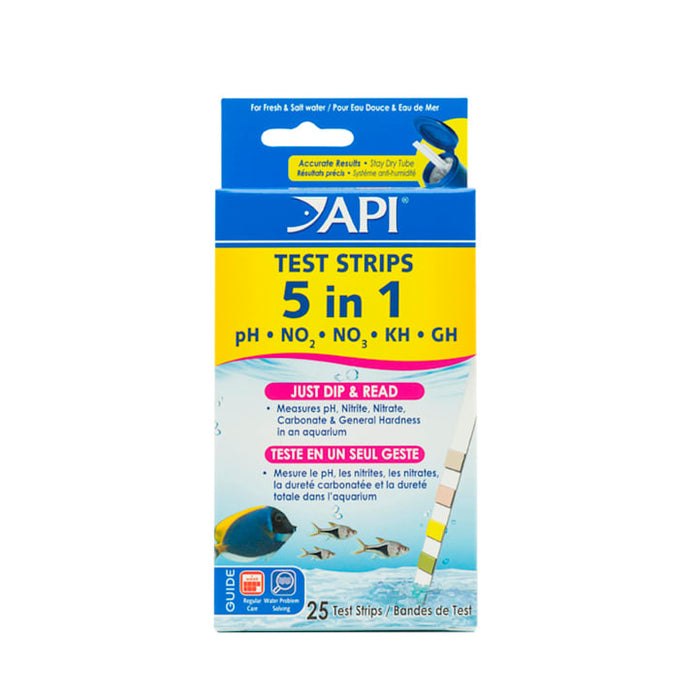 API 5-in-1 Freshwater Aquarium Test Strip