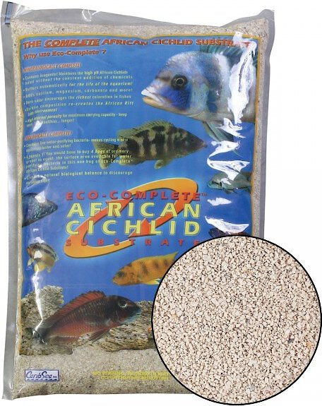 CaribSea EcoComplete African Cichlid Aquarium Sand 20 lb