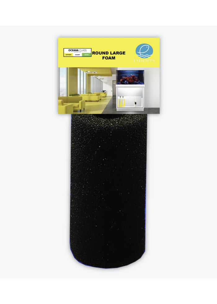 Eshopps Replacement Filter Foam for Filters Black 1ea/Large, Round