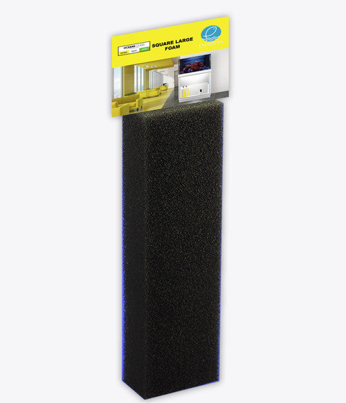 Eshopps Replacement Filter Foam for Filters Black 1ea/Large, Square