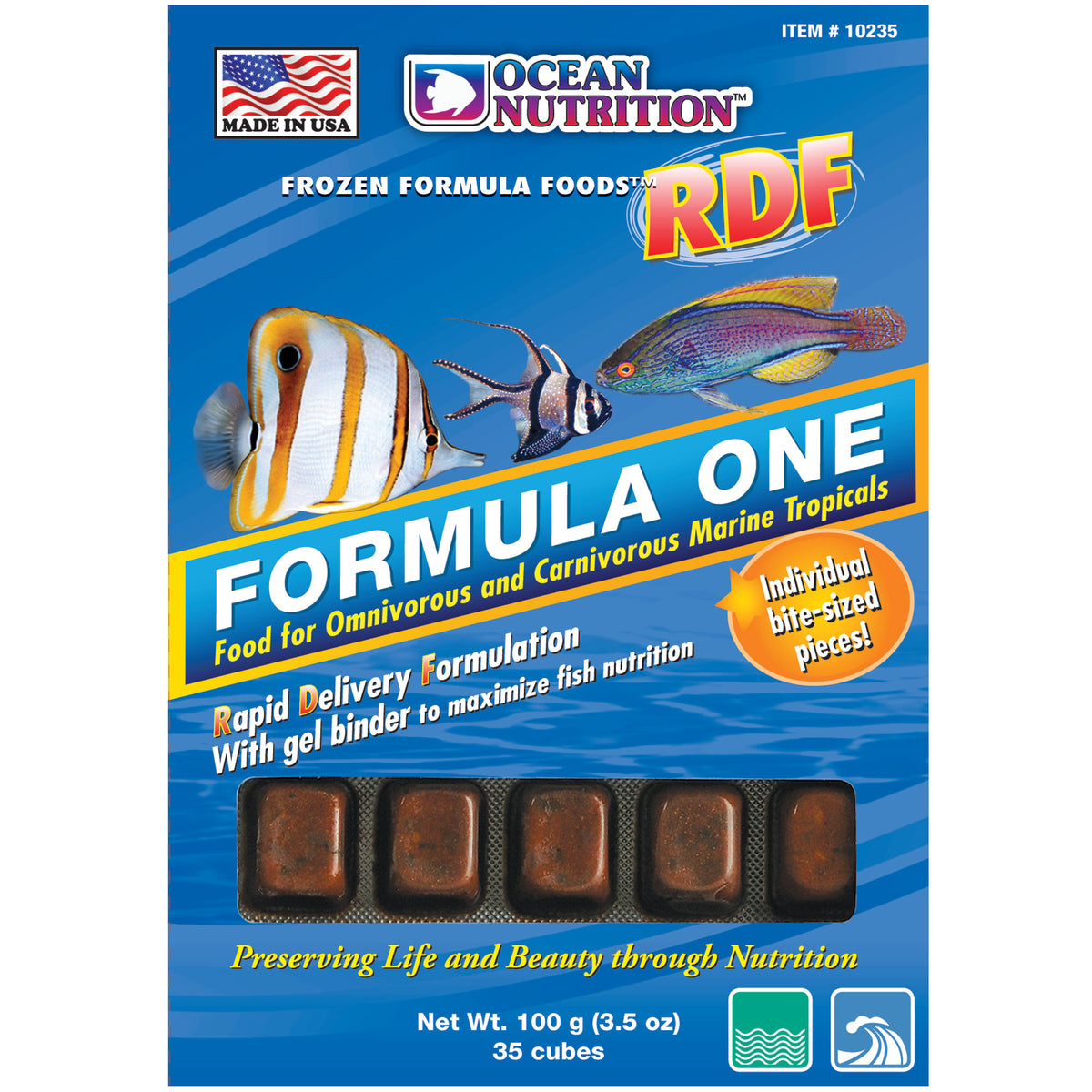 Ocean Nutrition RDF Formula One Frozen Fish Food