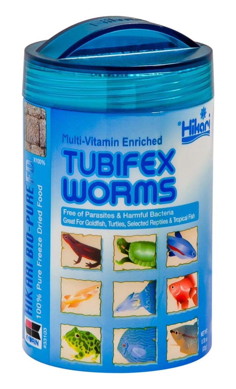 Hikari USA Bio-Pure Tubifex Worms Freeze Dried Fish Food