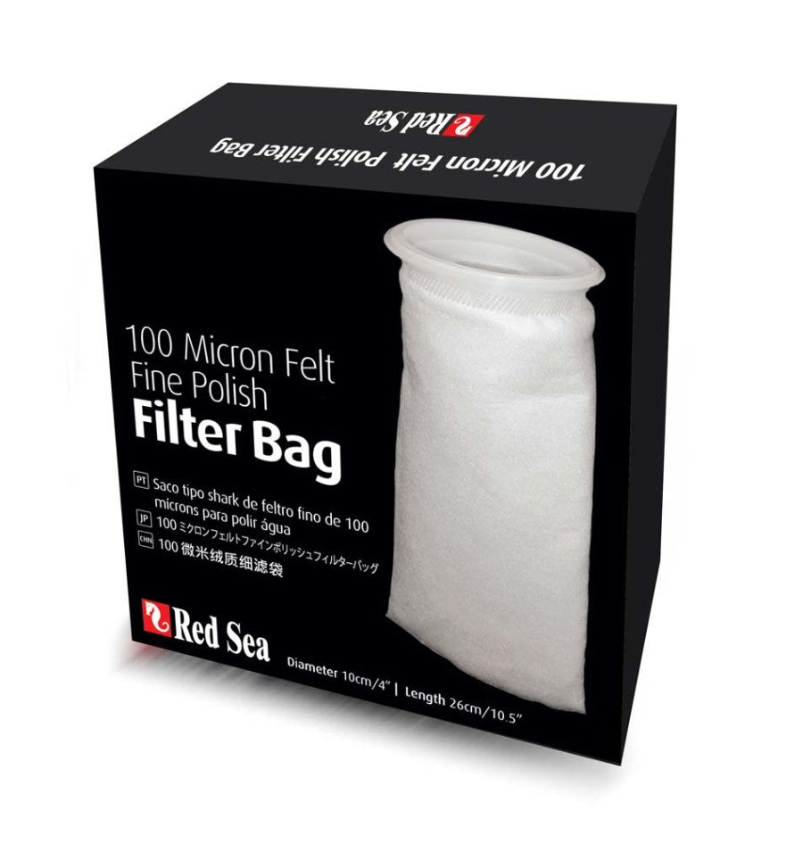 Red Sea Reefer Fine Felt Polishing Filter Socks White 1ea/4 In X 10.5 in