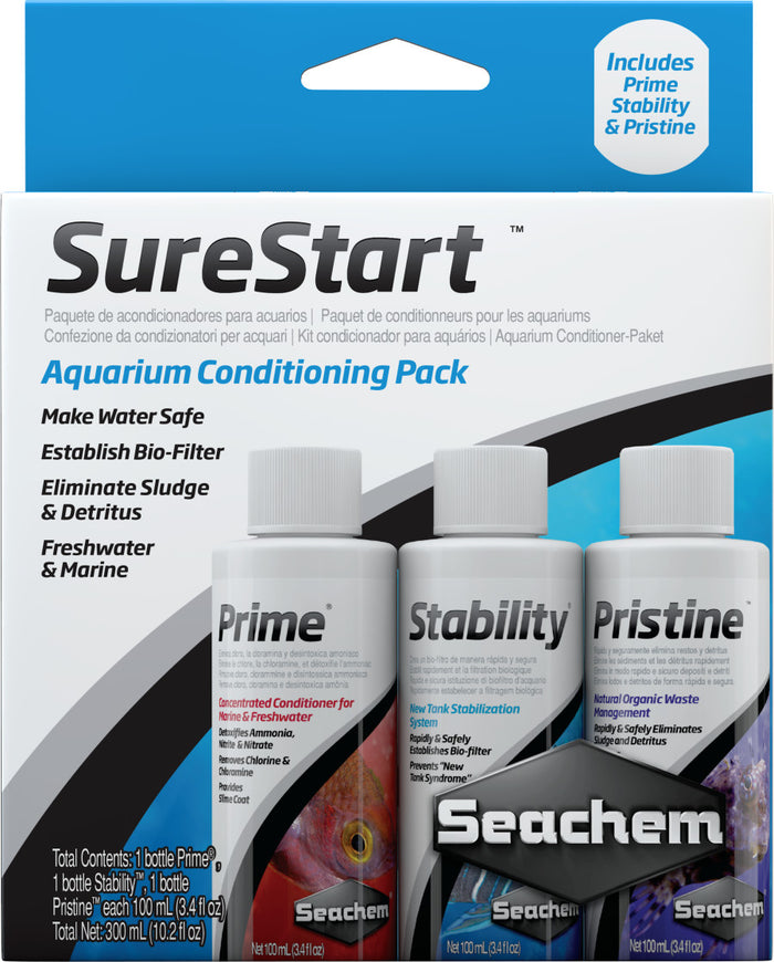 Seachem Laboratories SureStart Aquarium Conditioning Pack