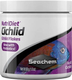 Seachem Laboratories NutriDiet Cichlid Flakes Fish Food