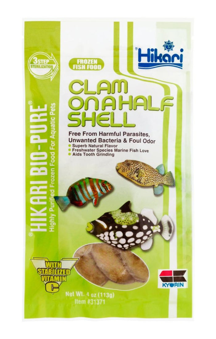 Hikari USA Clam On a Half Shell Frozen Fish Food