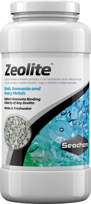 Seachem Laboratories Zeolite Ammonia and Heavy Metals Binding Media 1ea/500 ml