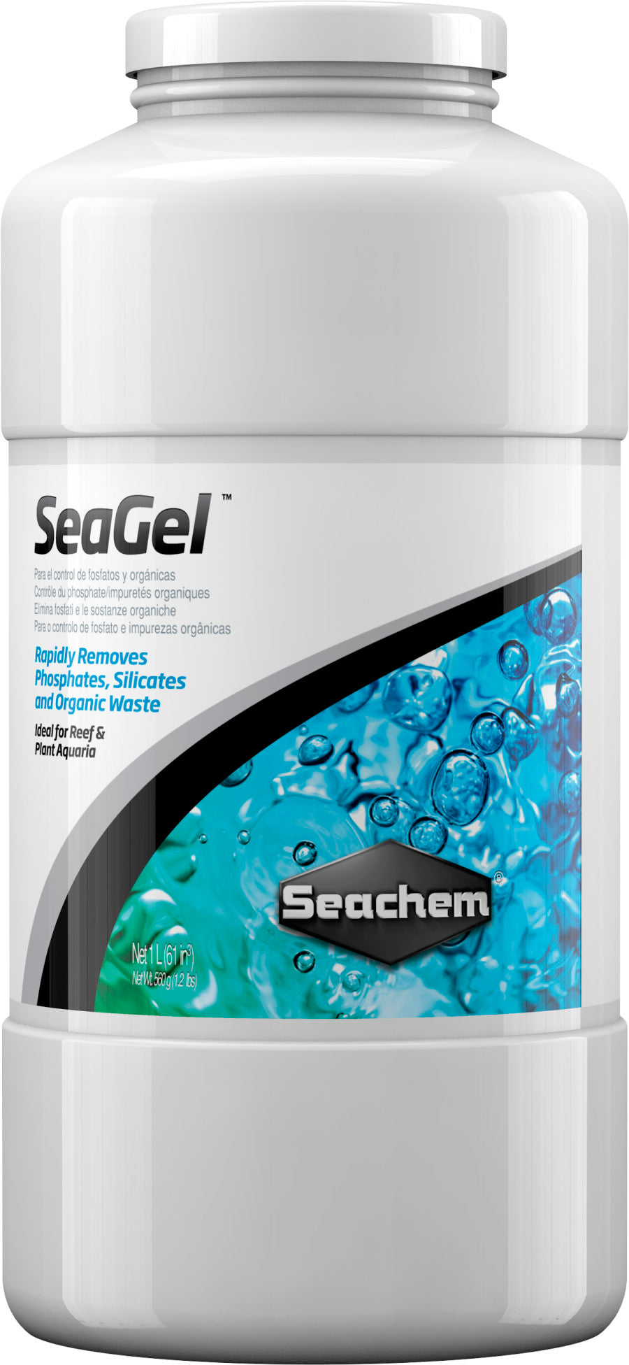 Seachem Laboratories SeaGel Phosphate, Silicate, and Organic Waster Remover 1ea/1 l