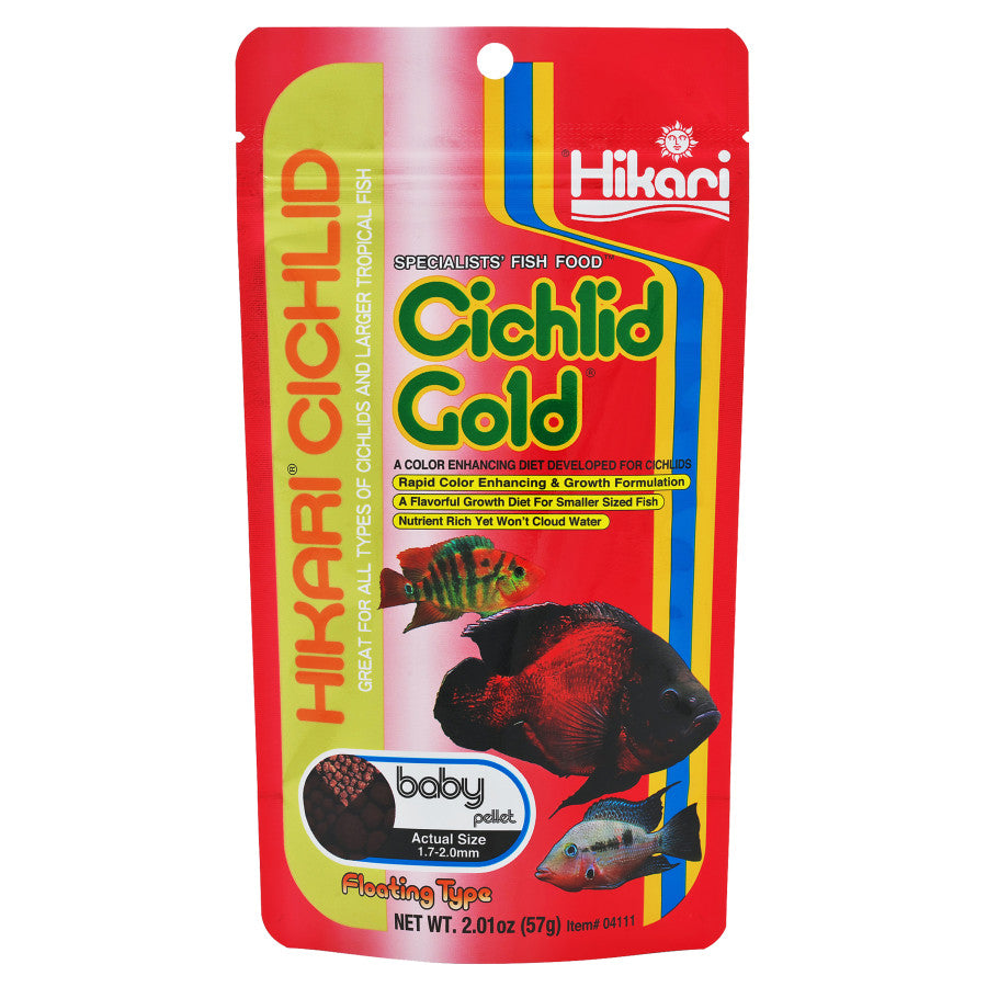 Hikari USA Cichlid Gold Baby Pellets Fish Food