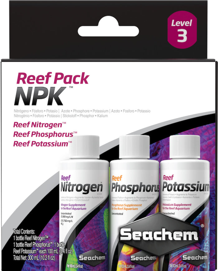 Reef Pack NPK Level-3 Supplement, Seachem Laboratories 1ea/3 pk