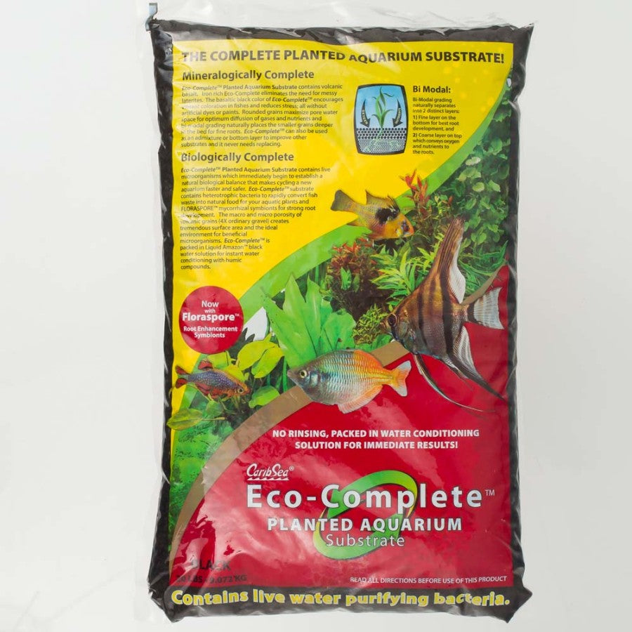 CaribSea EcoComplete Planted Aquarium Gravel Black, 10 lb