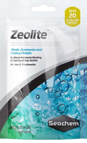 Seachem Laboratories Zeolite Ammonia and Heavy Metals Binding Media 1ea/100 ml