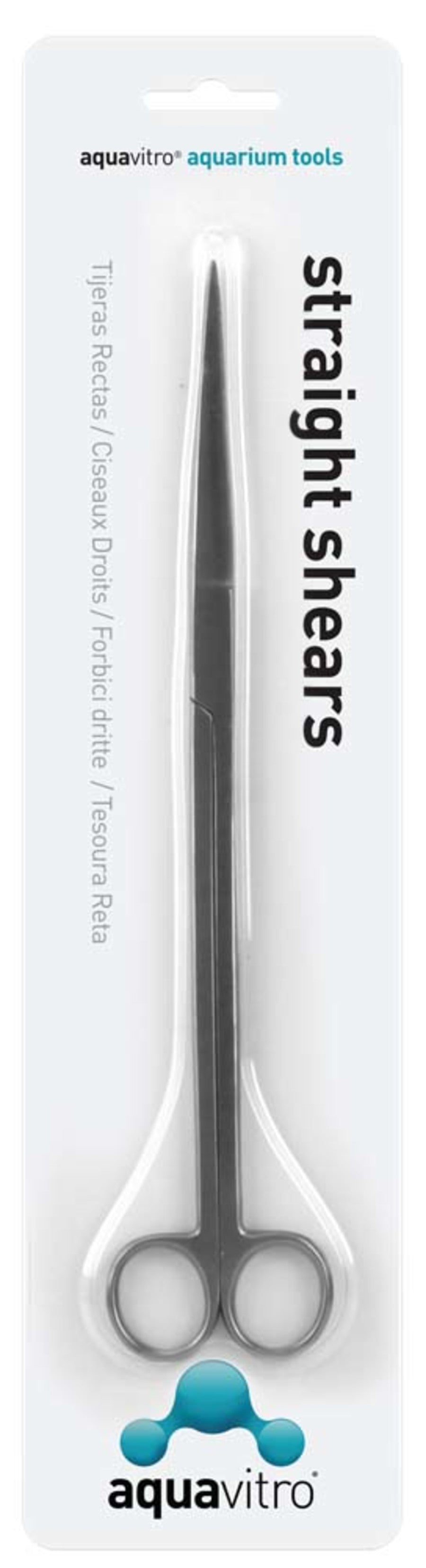 Aquavitro Stainless Steel Straight Shears Aquarium Tool Silver, 1ea/10 in
