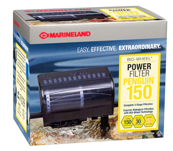 Marineland Penguin 150 Power Filter Black 1ea/150 GPH
