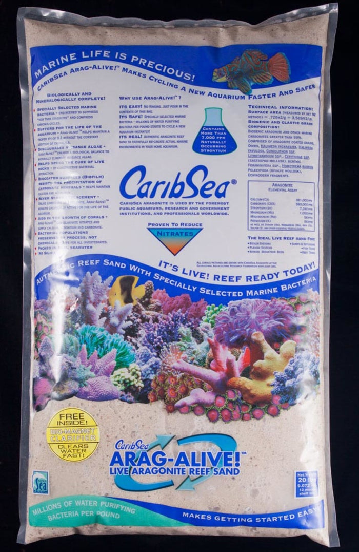 CaribSea AragAlive Fiji Pink Aquarium Sand 20 lb