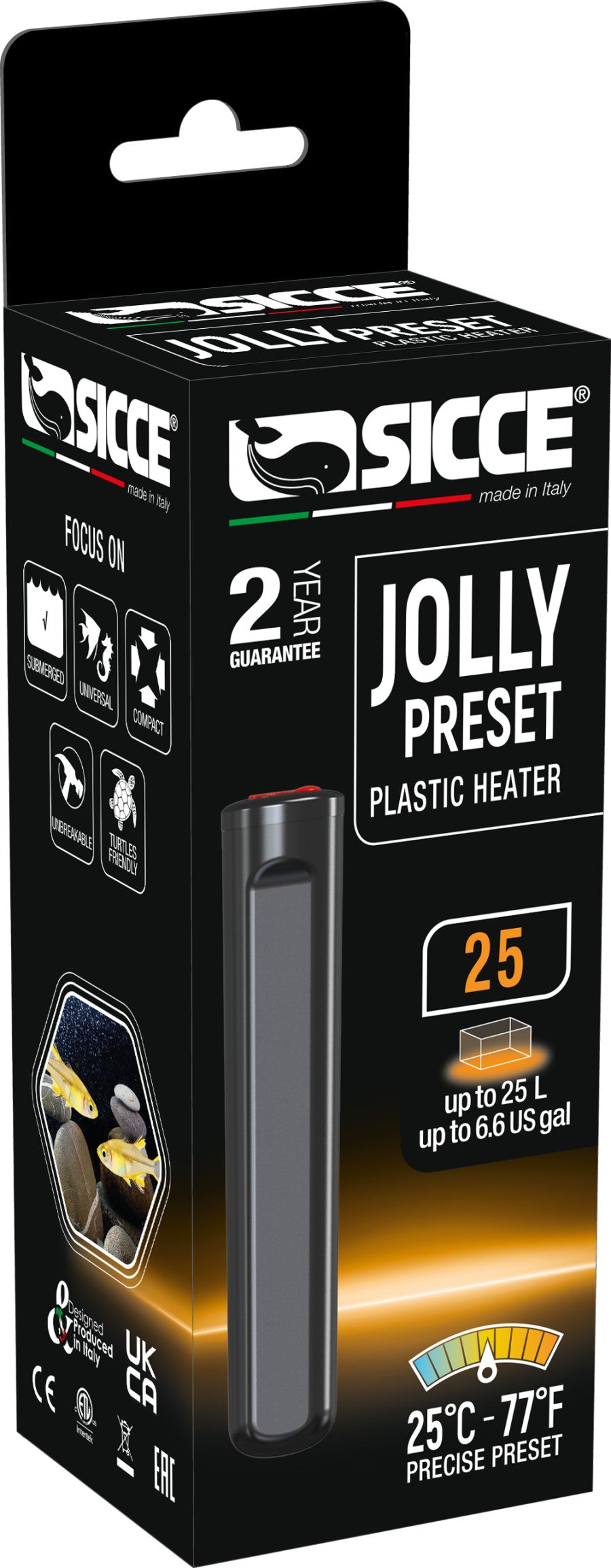 Sicce Jolly Preset Submersible Plastic Heater