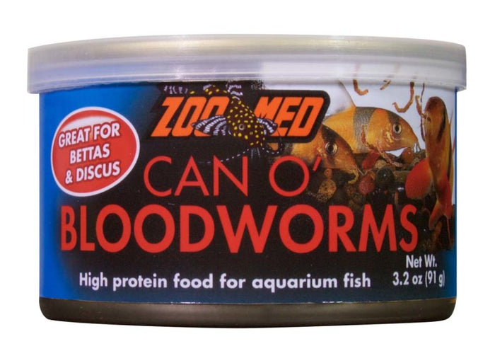 Zoo Med Can O' Bloodworms Freeze-Dried Fish Food