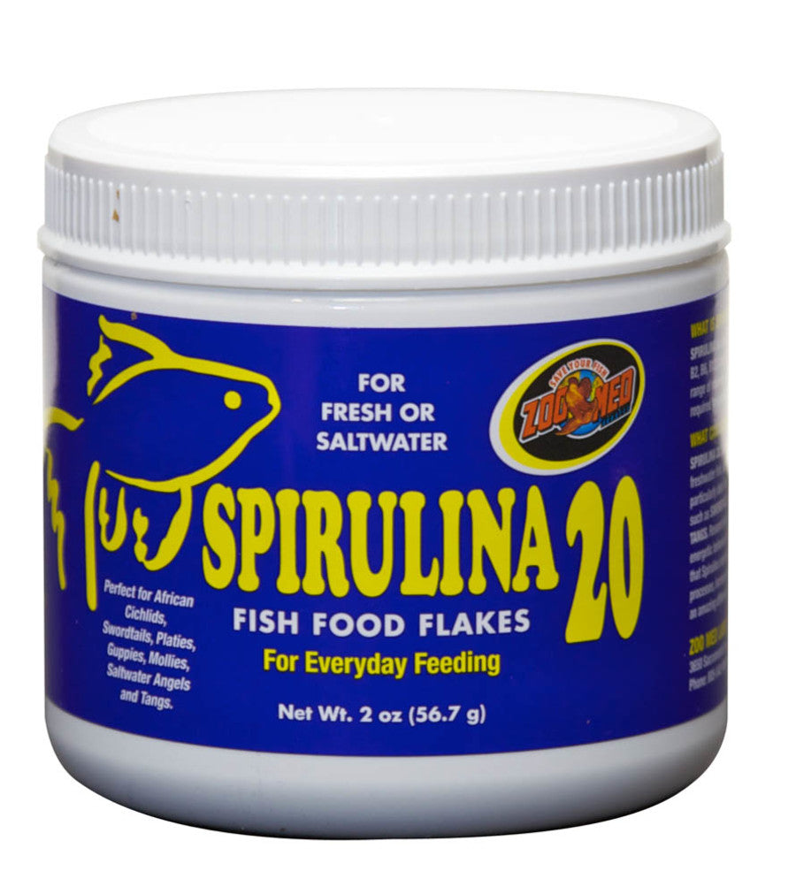 Zoo Med Spirulina 20 Flakes Fish Food