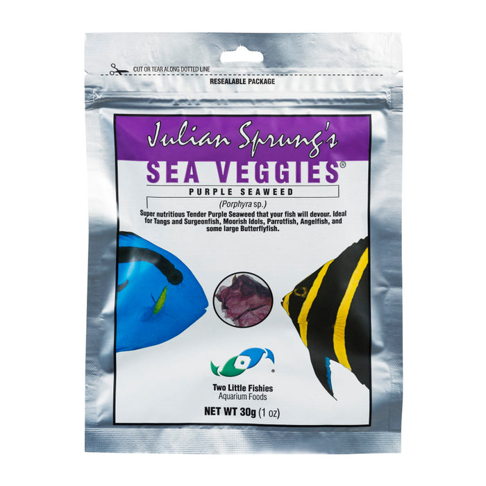 Two Little Fishies Julian Sprung's Seaveggies Purple Seaweed Fish Food