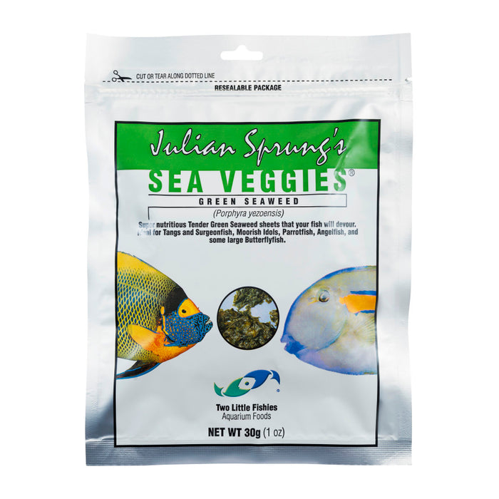 Two Little Fishies Julian Sprung's Seaveggies Green Seaweed Fish Food