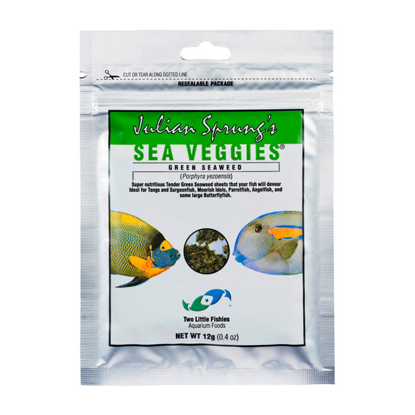 Two Little Fishies Julian Sprung's Seaveggies Green Seaweed Fish Food