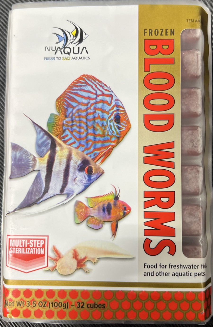 San Francisco Bay Brand Nu Aqua Bloodworms Frozen Fish Food