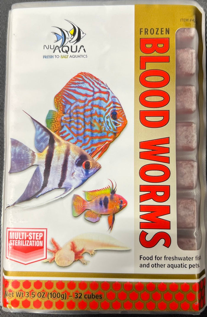 San Francisco Bay Brand Nu Aqua Bloodworms Frozen Fish Food