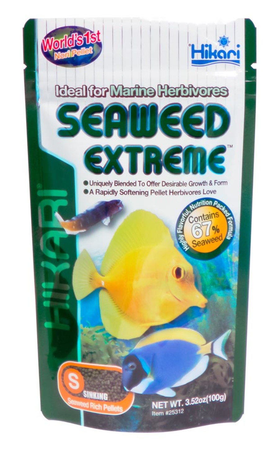 Hikari USA Seaweed Extreme Pellets Fish Food